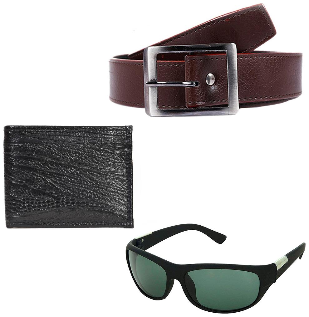 

JARS Collections Classic Belt With Sunglass and Wallet Free