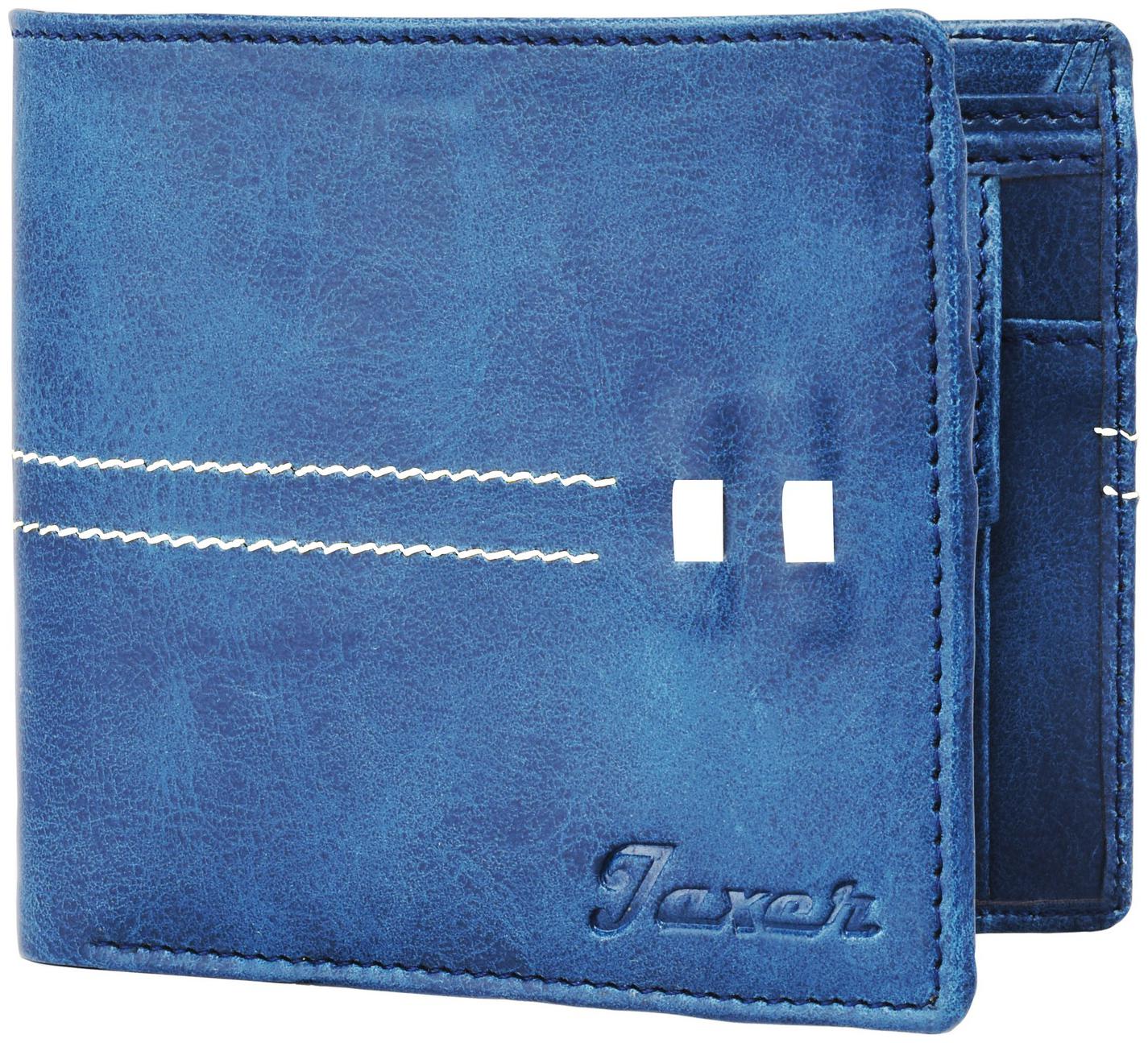 

Jaxer Blue Leather Wallet For Men Boys - JMW729