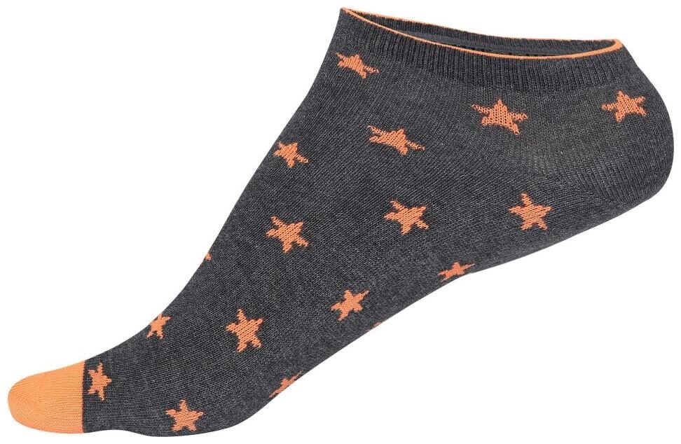 

Jockey Charcoal Melange Printed Low Ankle Socks Pack of 2 Style Number - 7450