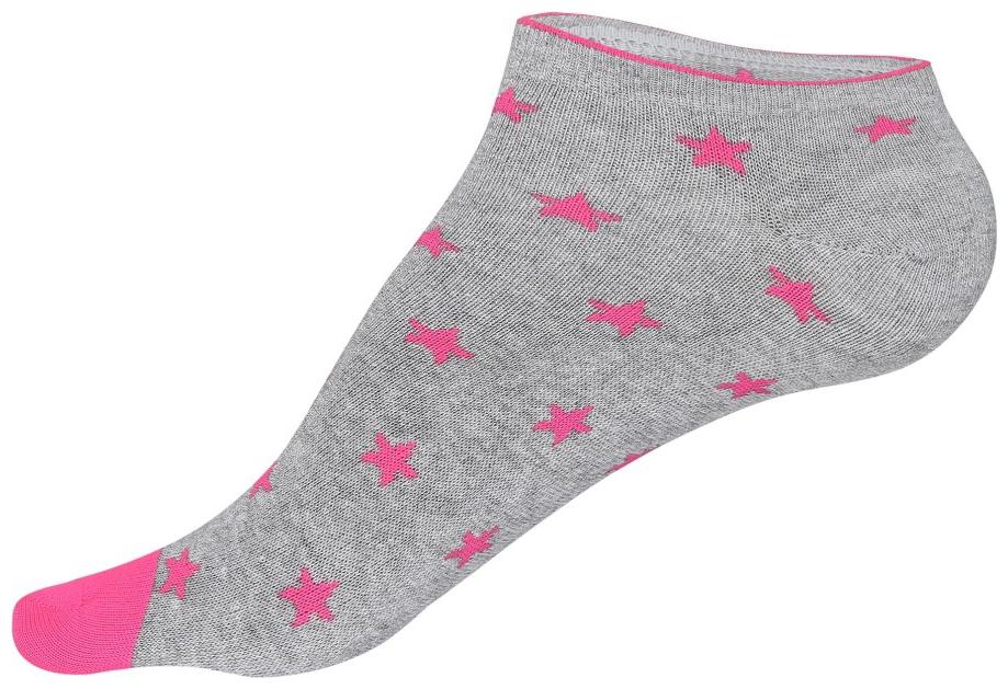 

Jockey Grey Melange Printed Low Ankle Socks Pack of 2 Style Number - 7450
