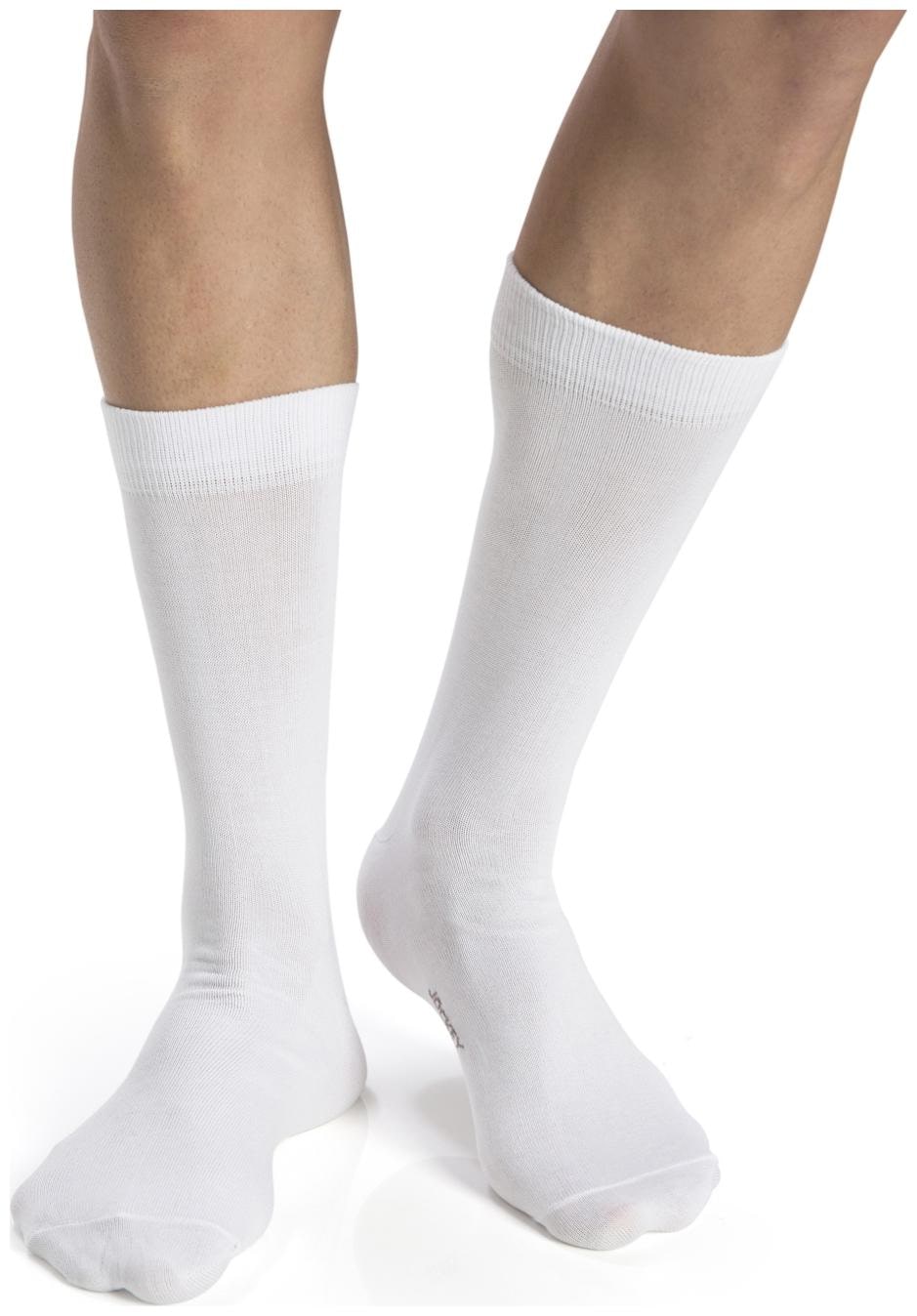 

Jockey White Cotton Calf length socks ( Pack of 1 )