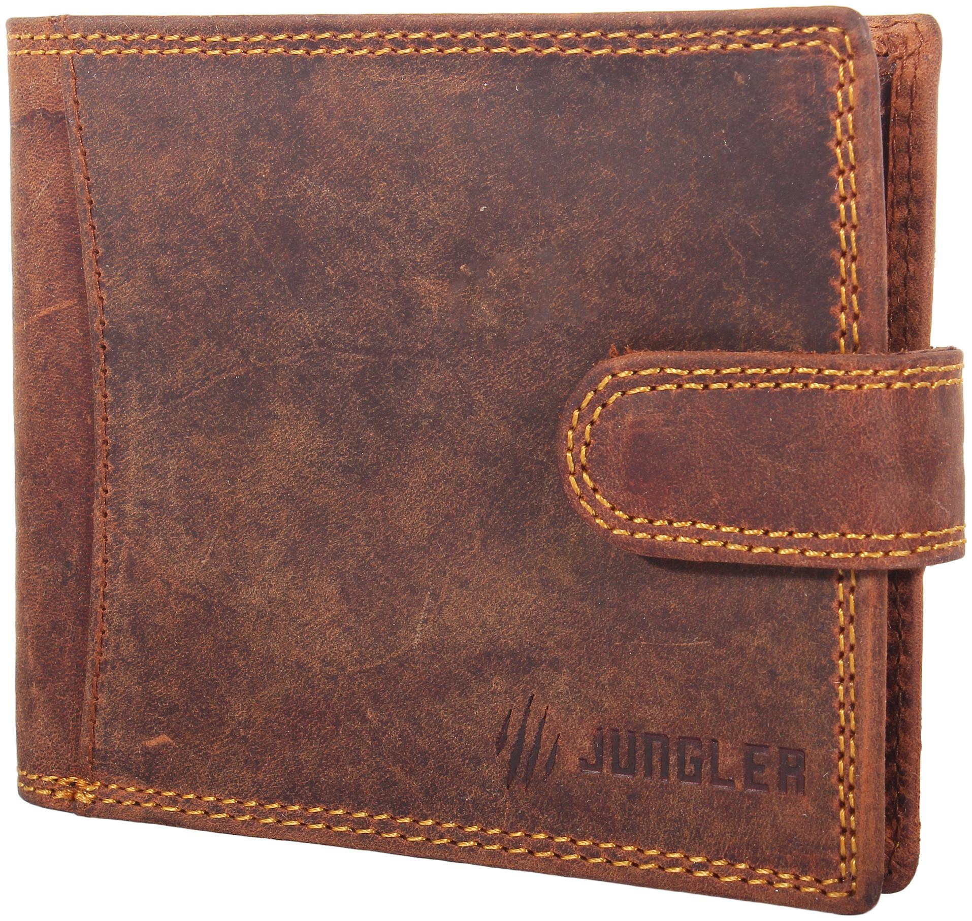 

JUNGLER Men Brown Leather Bi-Fold Wallet ( Pack of 1 )