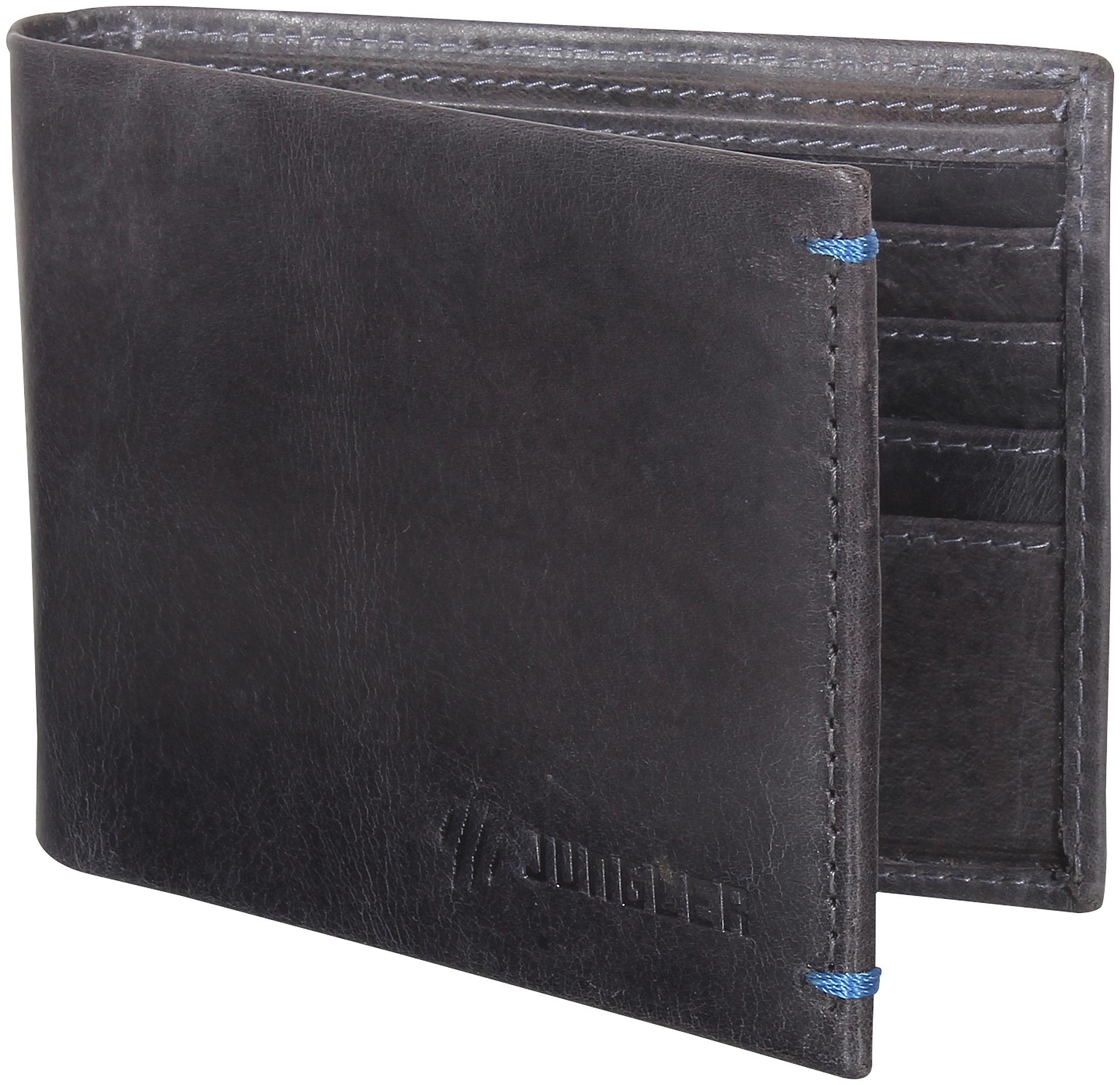 

JUNGLER Men Grey Leather Bi-Fold Wallet ( Pack of 1 )