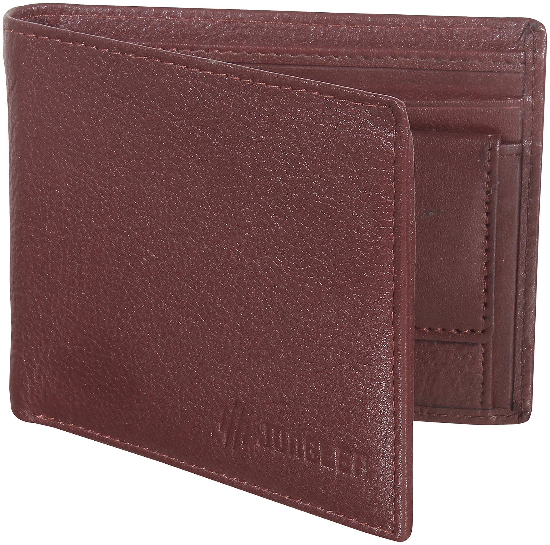 

JUNGLER Men Brown Leather Bi-Fold Wallet ( Pack of 1 )