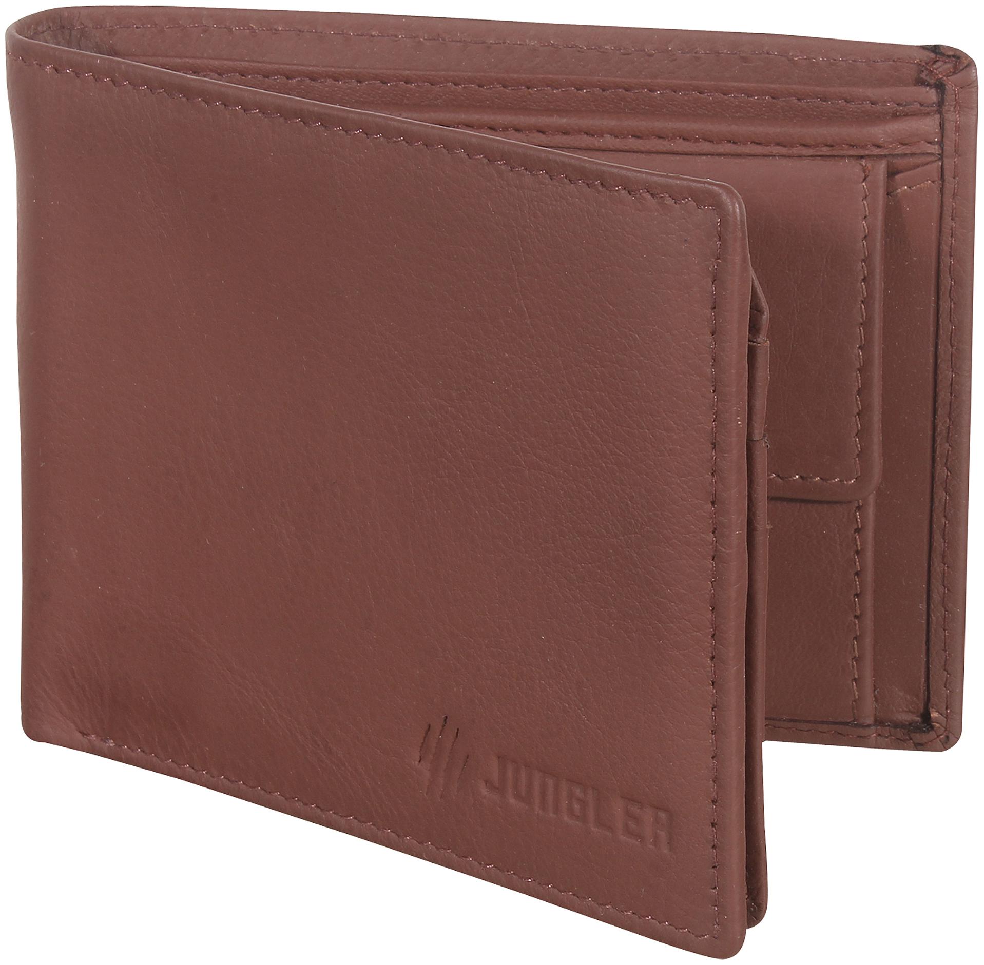 

JUNGLER Men Brown Leather Bi-Fold Wallet ( Pack of 1 )