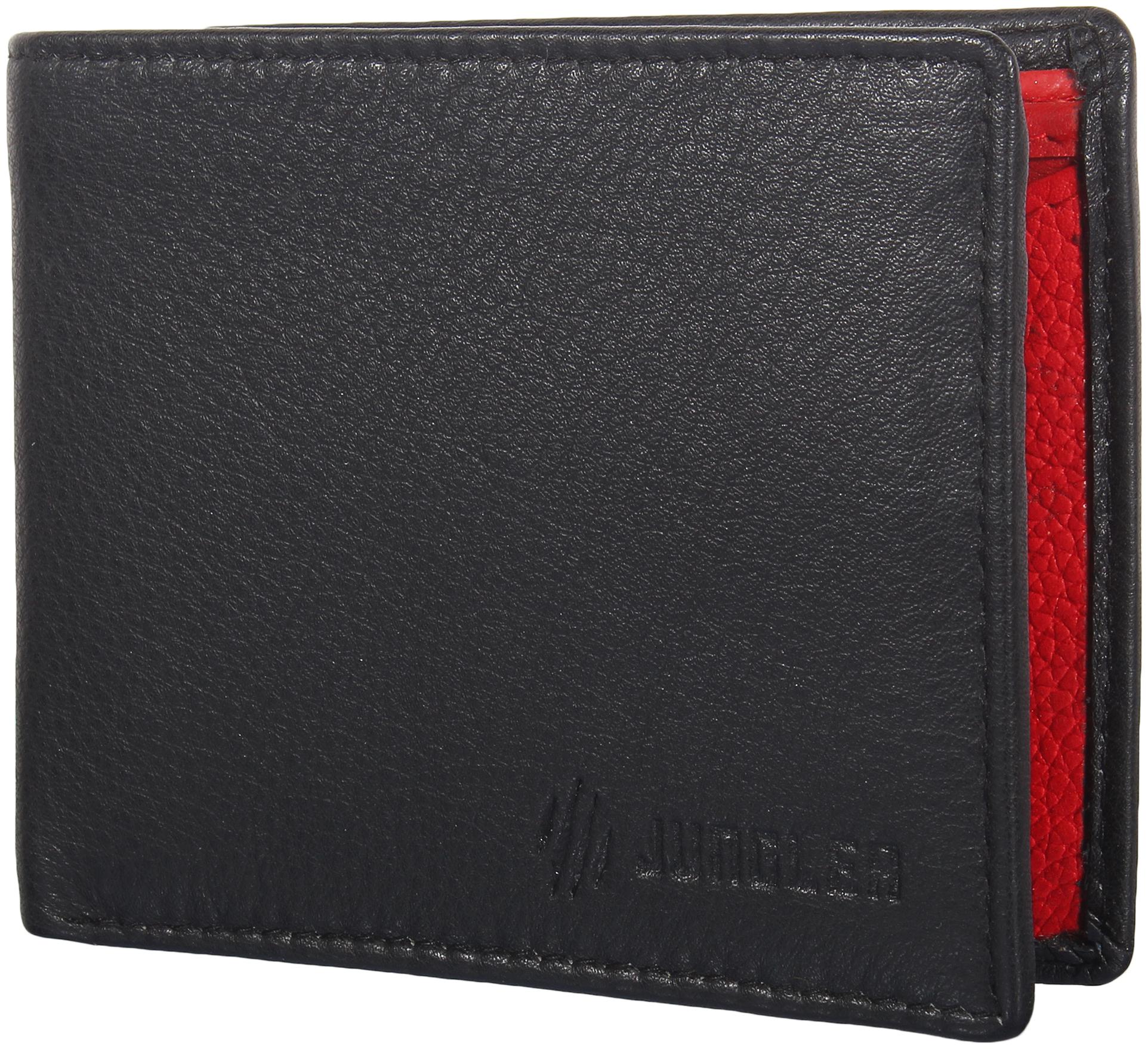 

JUNGLER Men Black Leather Bi-Fold Wallet ( Pack of 1 )