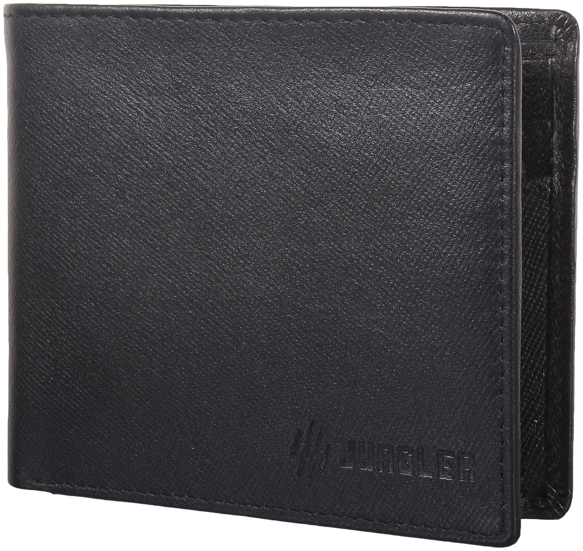 

JUNGLER Men Black Leather Bi-Fold Wallet ( Pack of 1 )