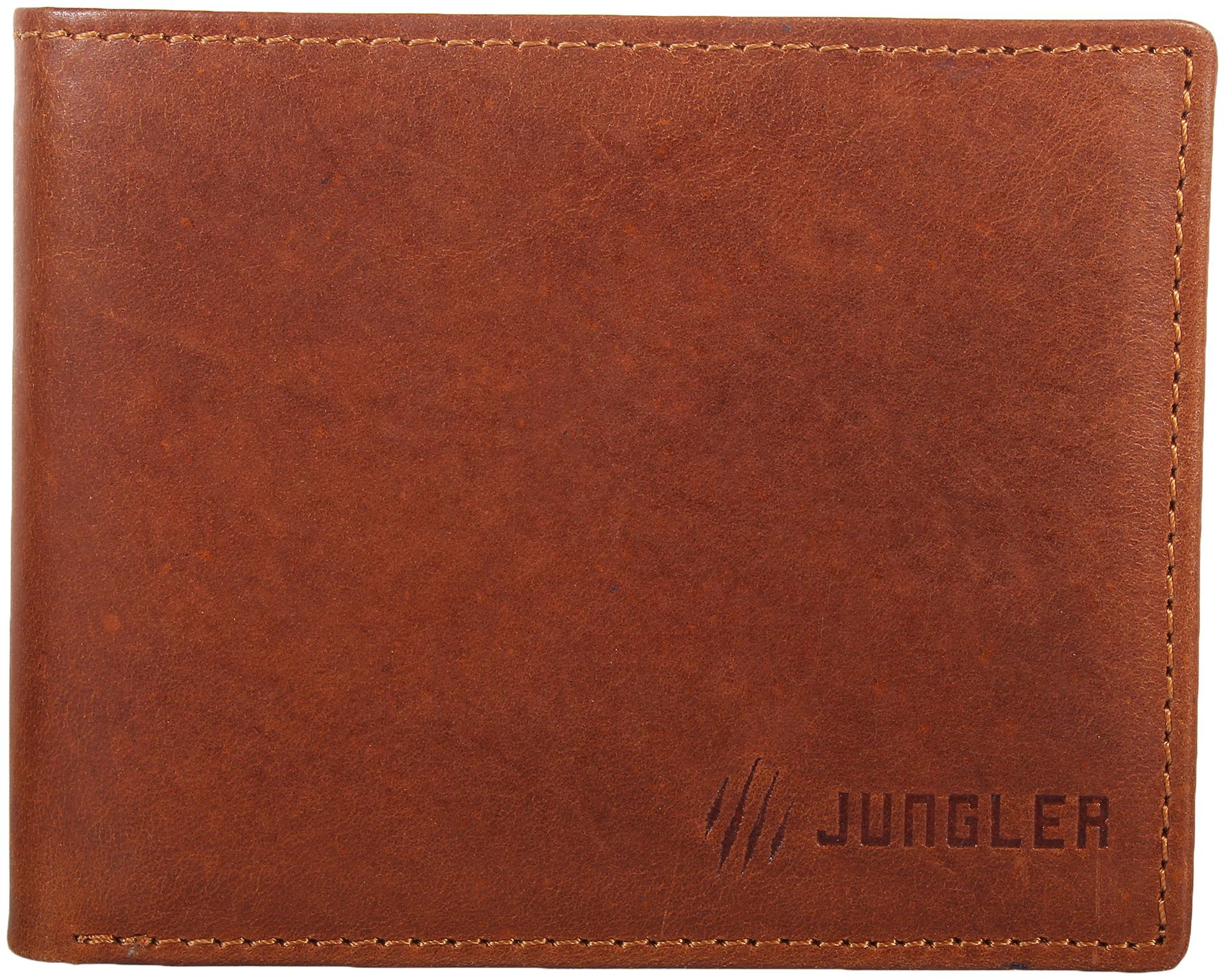 

JUNGLER Men Brown Leather Bi-Fold Wallet ( Pack of 1 )