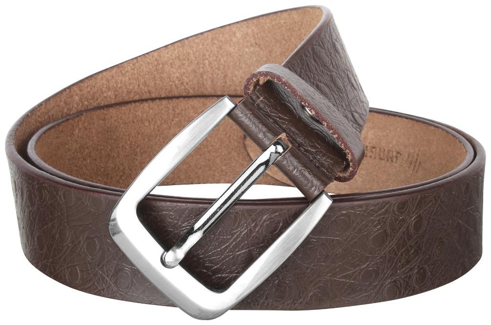 

Jungler Men s Brown Textured Pure Leather Belt (Size- 38 inch)