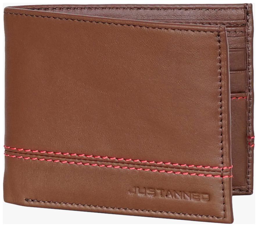 

Justanned Men Brown Leather Bi-Fold Wallet ( Pack of 1 )