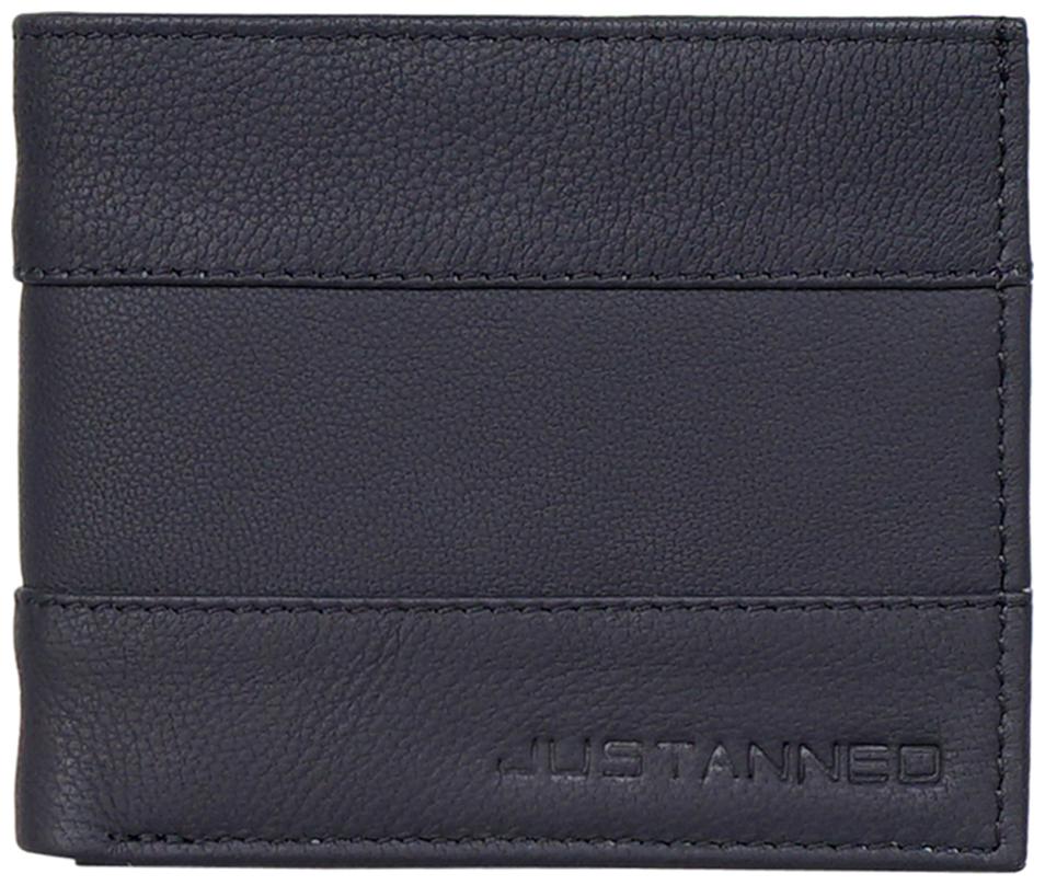 

Justanned Men Black Leather Bi-Fold Wallet ( Pack of 1 )