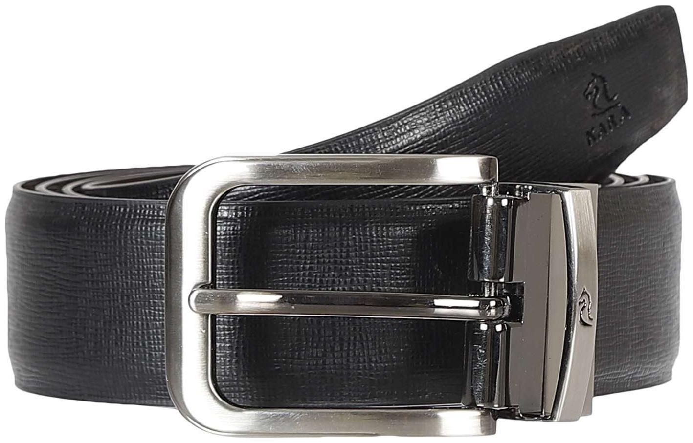 

Kara Black Brown Color PU Reversible Belt For Men
