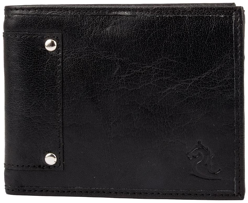

Kara Black Color Genuine Leather Bi-Fold Wallet For Men