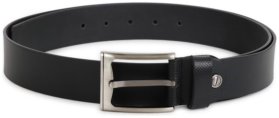 

Kara Men Black Smart Casual Leather Single Pin Buckle Belt