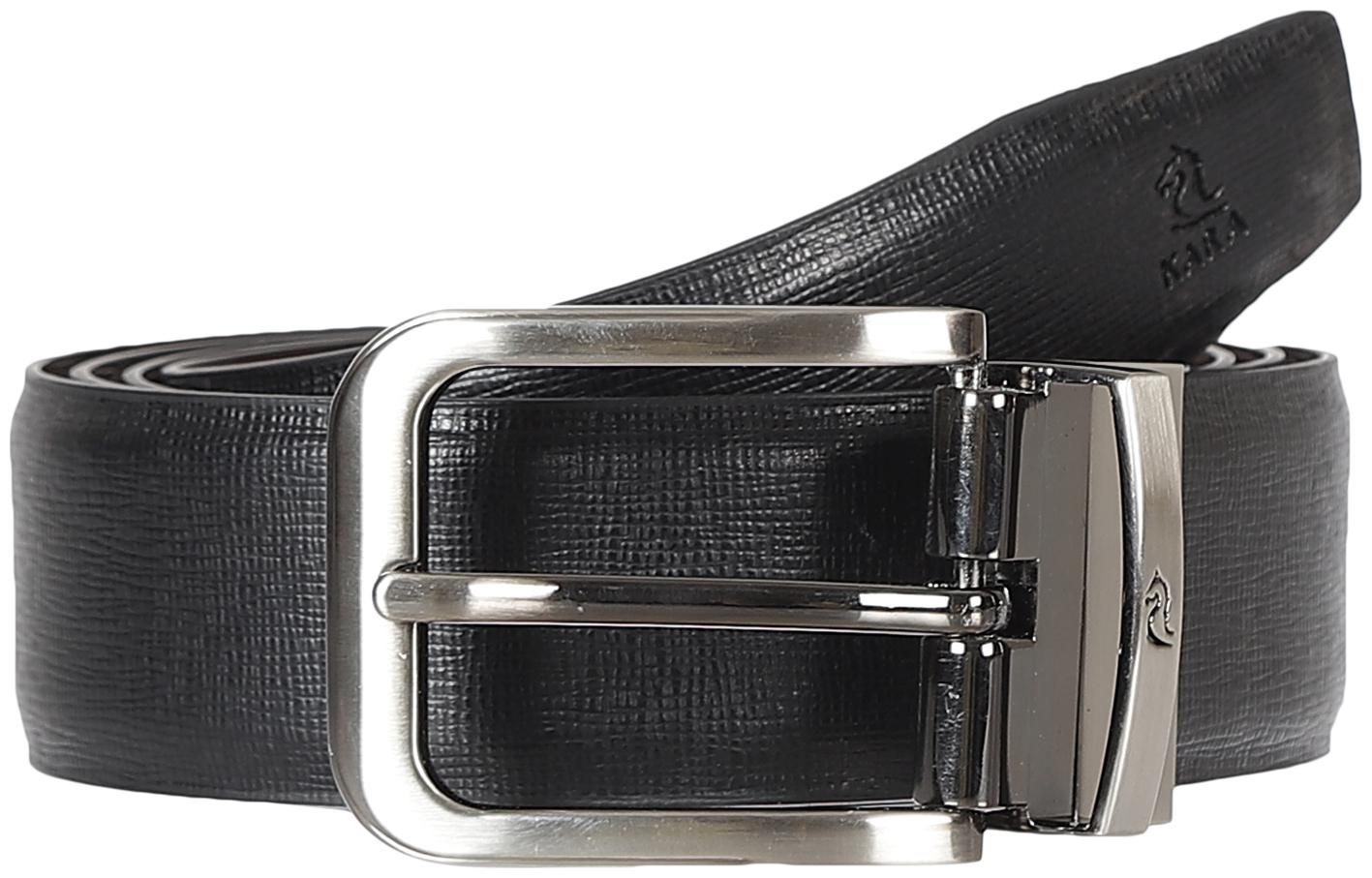 

KARA Men Black Brown Reversible PU Belt