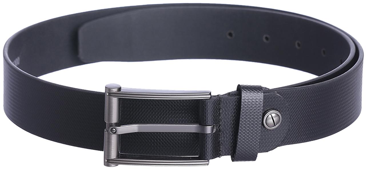 

Kara Men Black Leather Solid Buckle Belt