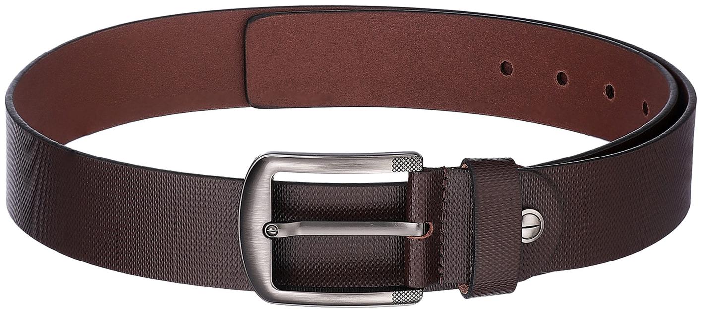 

Kara Men Brown Leather Pin Buckle Belt