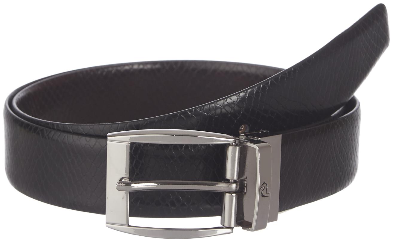 

Kara Men Black Brown Reversible Leather Belt (Size 38 Pack of 1 )