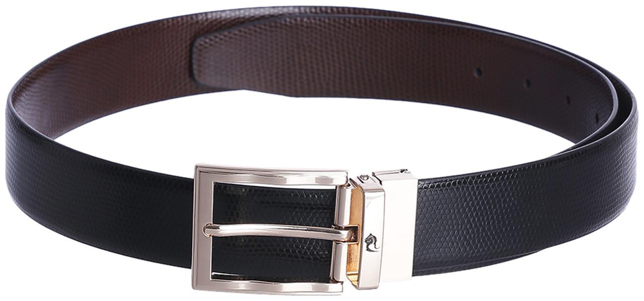 

Kara Men Black Brown Reversible Leather Belt (Size Free size Pack of 1 )