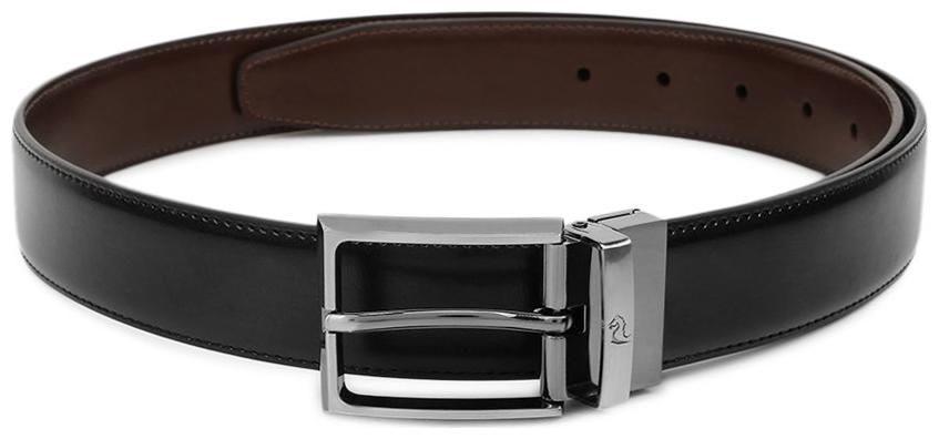 

Kara Men Reversible Glossy Texture Formal PU Black and Brown Belt
