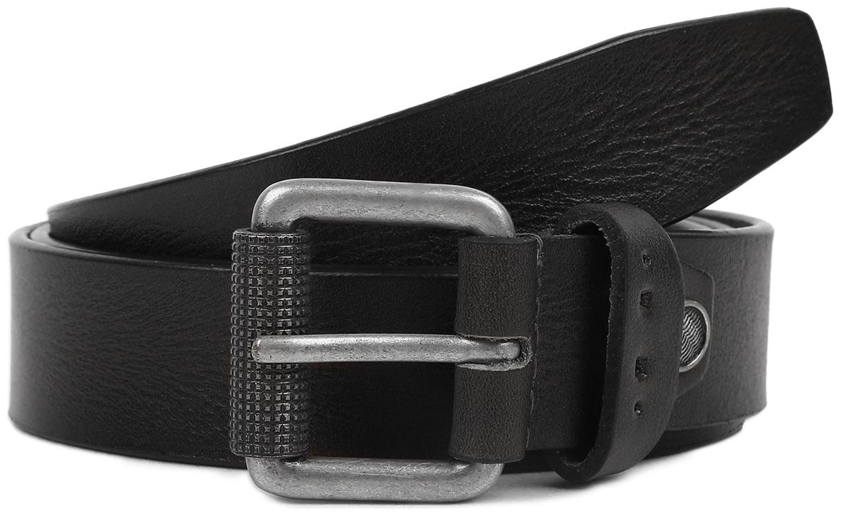 

Kara Men Tan Leather with Antique Silver Roller Buckle Belt