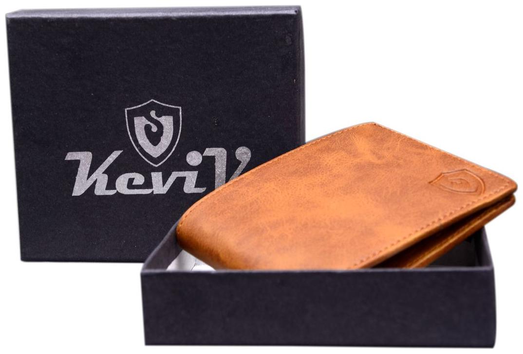 

Keviv Men Tan Leather Bi-Fold Wallet ( Pack of 1 )