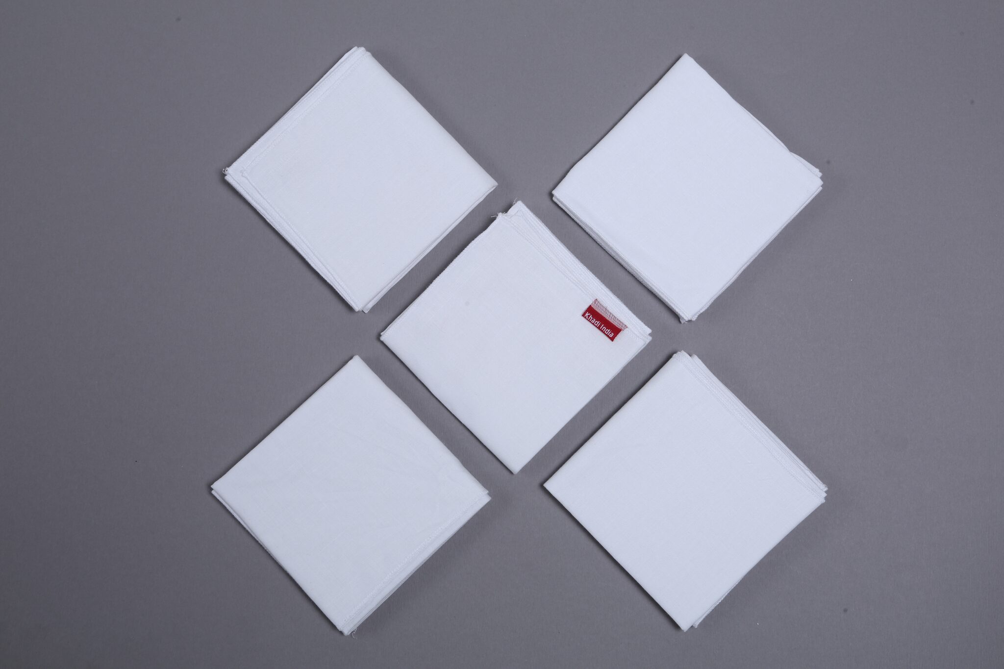 

Khadi India White Cotton Handkerchiefs ( Pack of 5 )