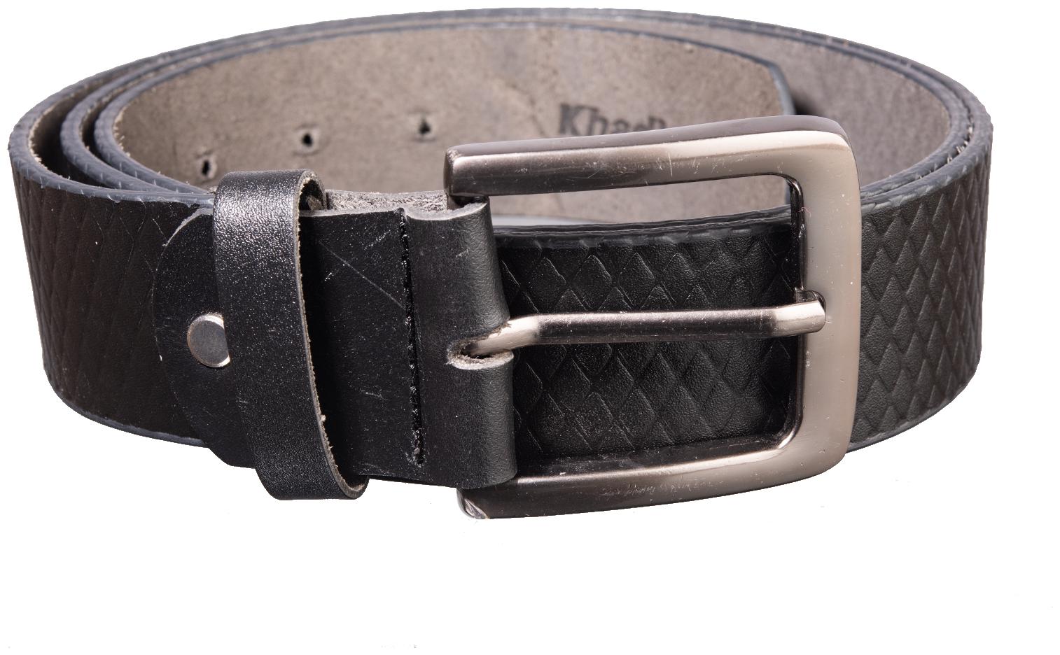 

Khadim Men s Black Casual Leather Belt