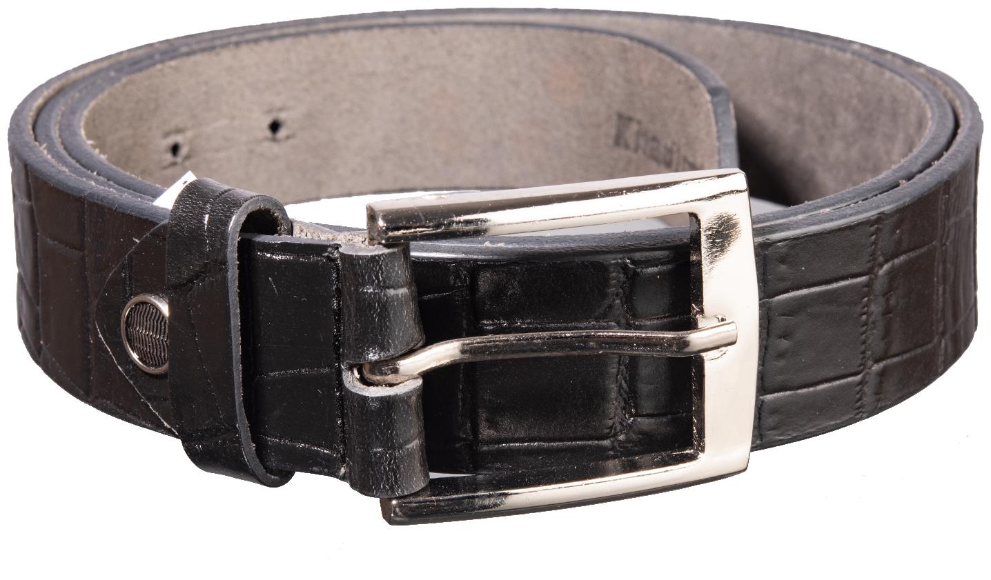 

Khadim Men s Black Casual Leather Belt
