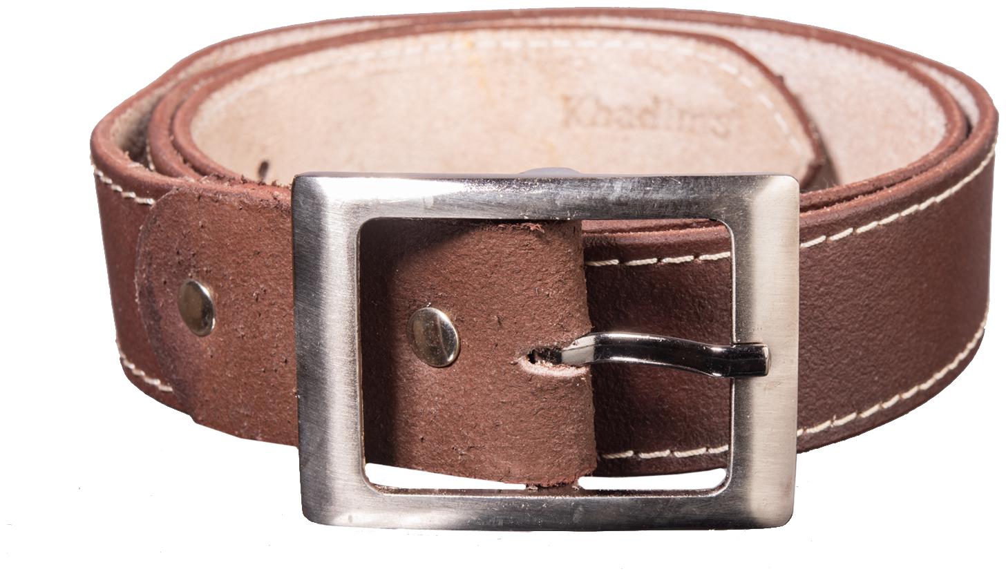 

Khadim Men s Brown Casual Leather Belt