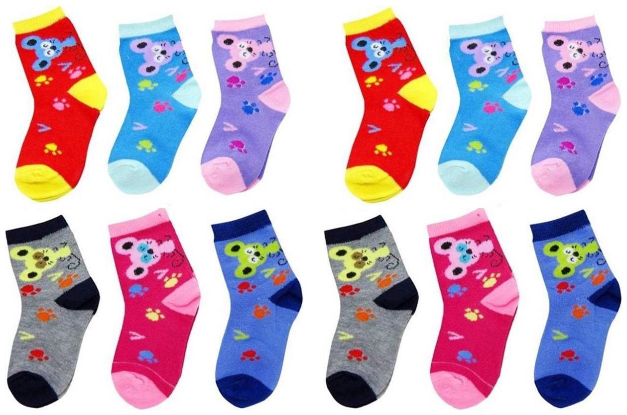 

KIDS SOCKS ANIMALS PRINT MULTI COLOR PAIR OF 12