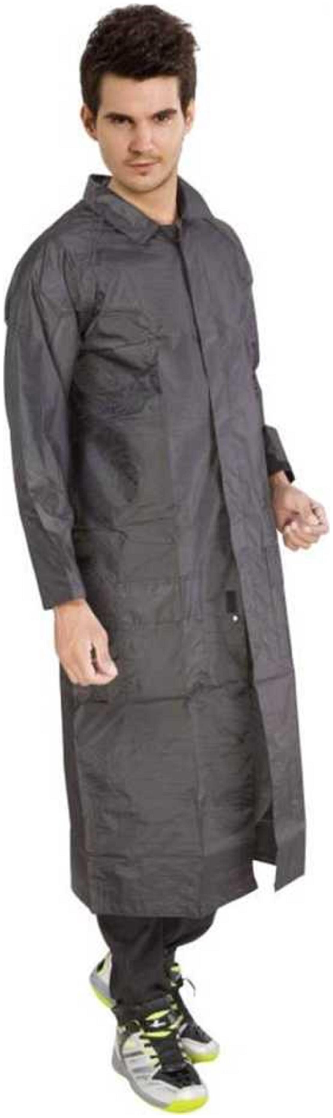 

Kihome Men Long Raincoat - Grey