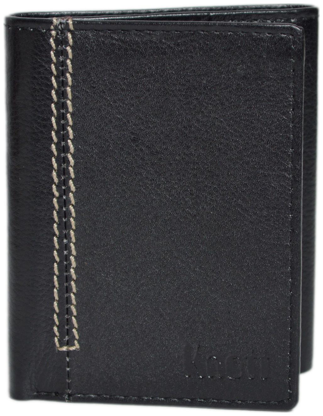 

Knott Black Exclusive Leather Wallet for Men