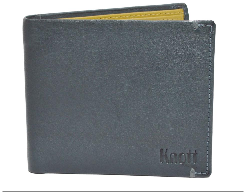 

Knott Blue Green Trendy Leather Wallet for Men