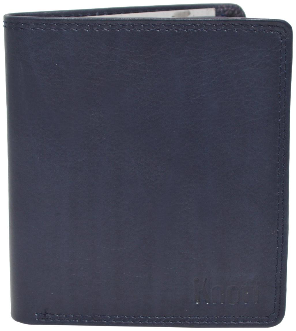 

Knott Blue Trendy Leather Wallet for Men