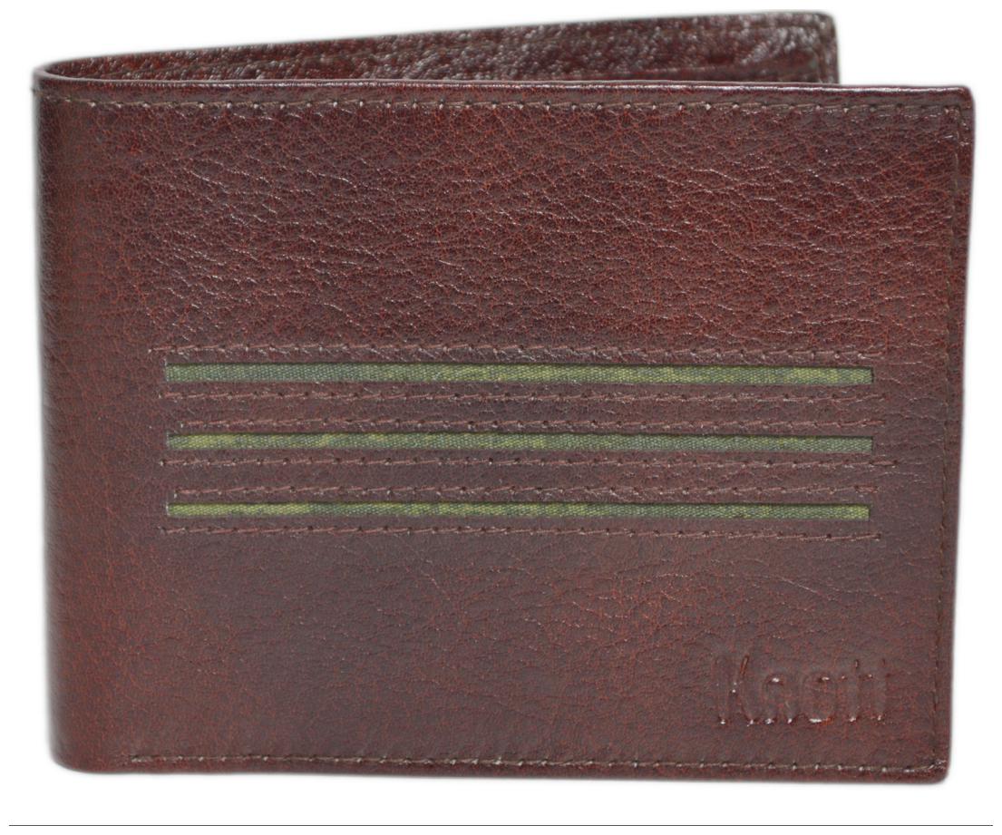 

Knott Brown Trendy Leather Wallet for Men
