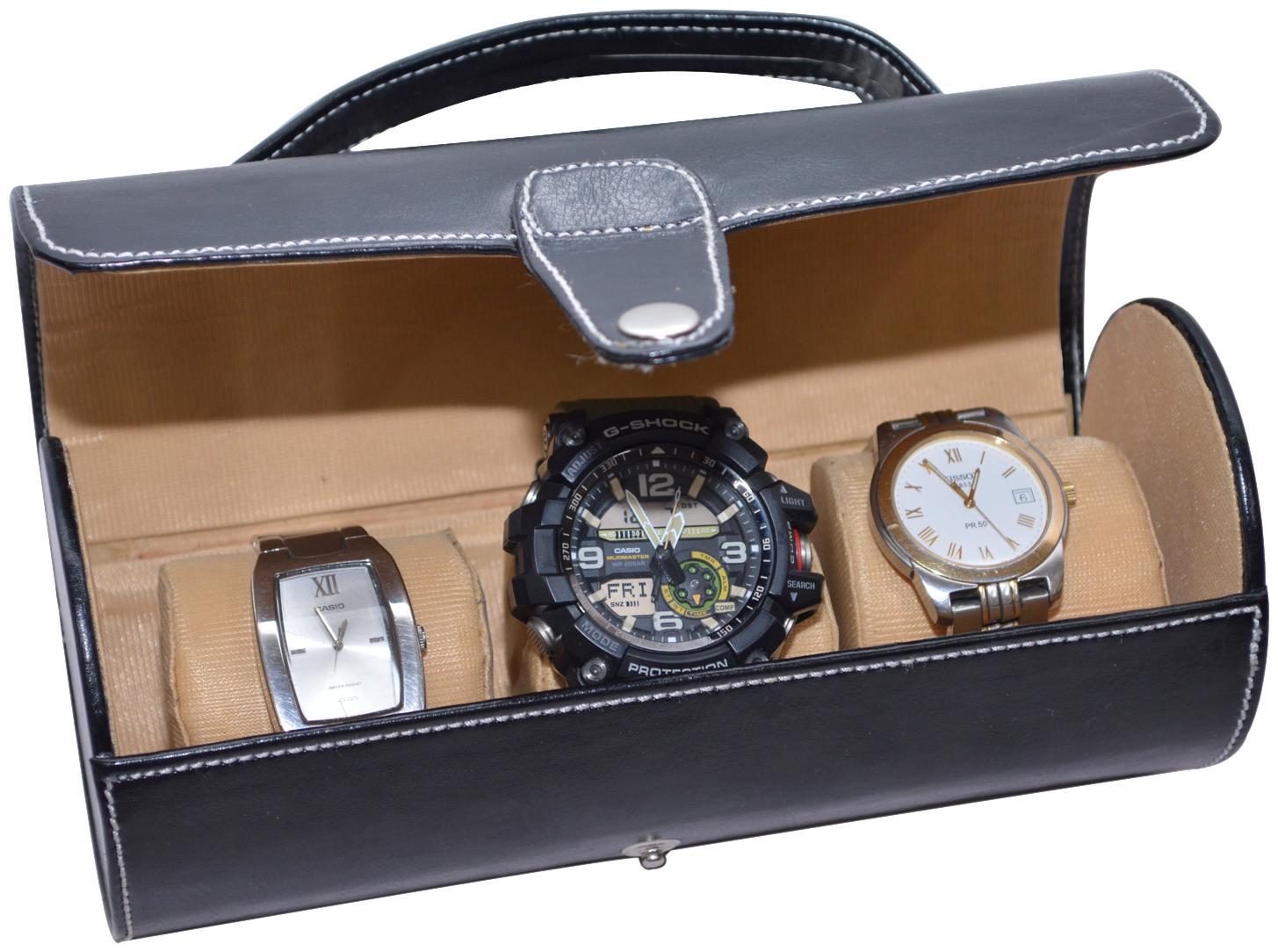 

Knott Exclusive Round Black 3 Pillow Watch case