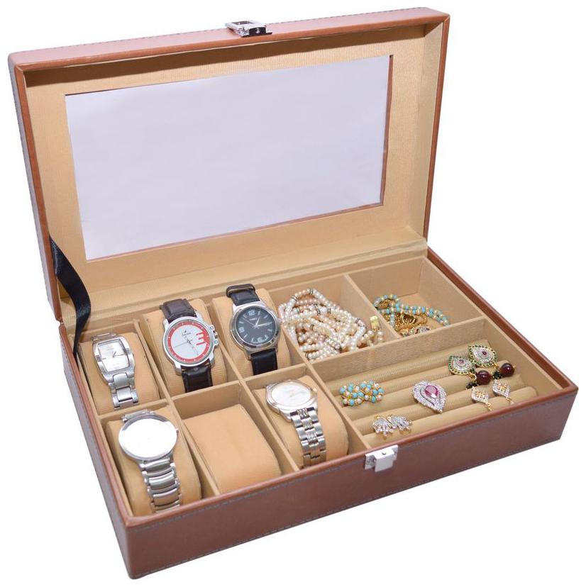 

Knott Exclusive Tan watch cum jewellery case