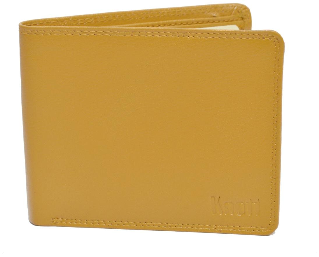

Knott Yellow Exclusive Leather Wallet for Men