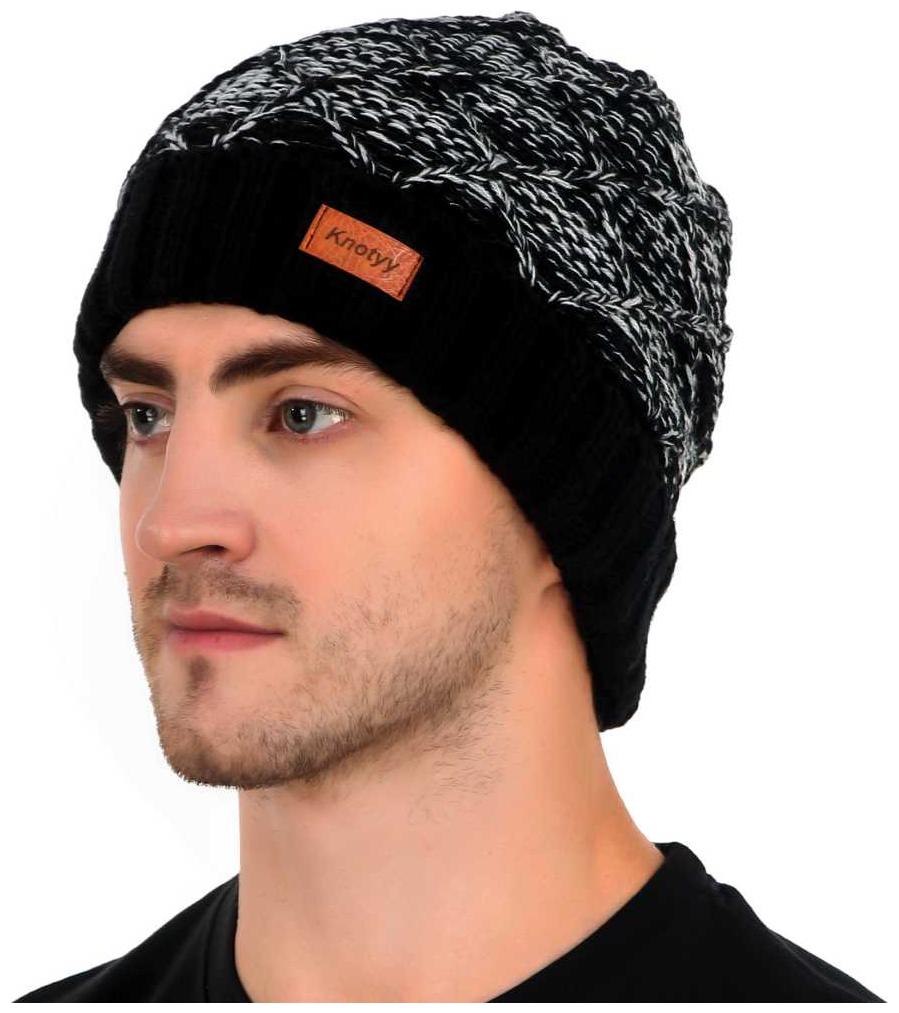 

Knotyy Unisex Beanie Caps - Black