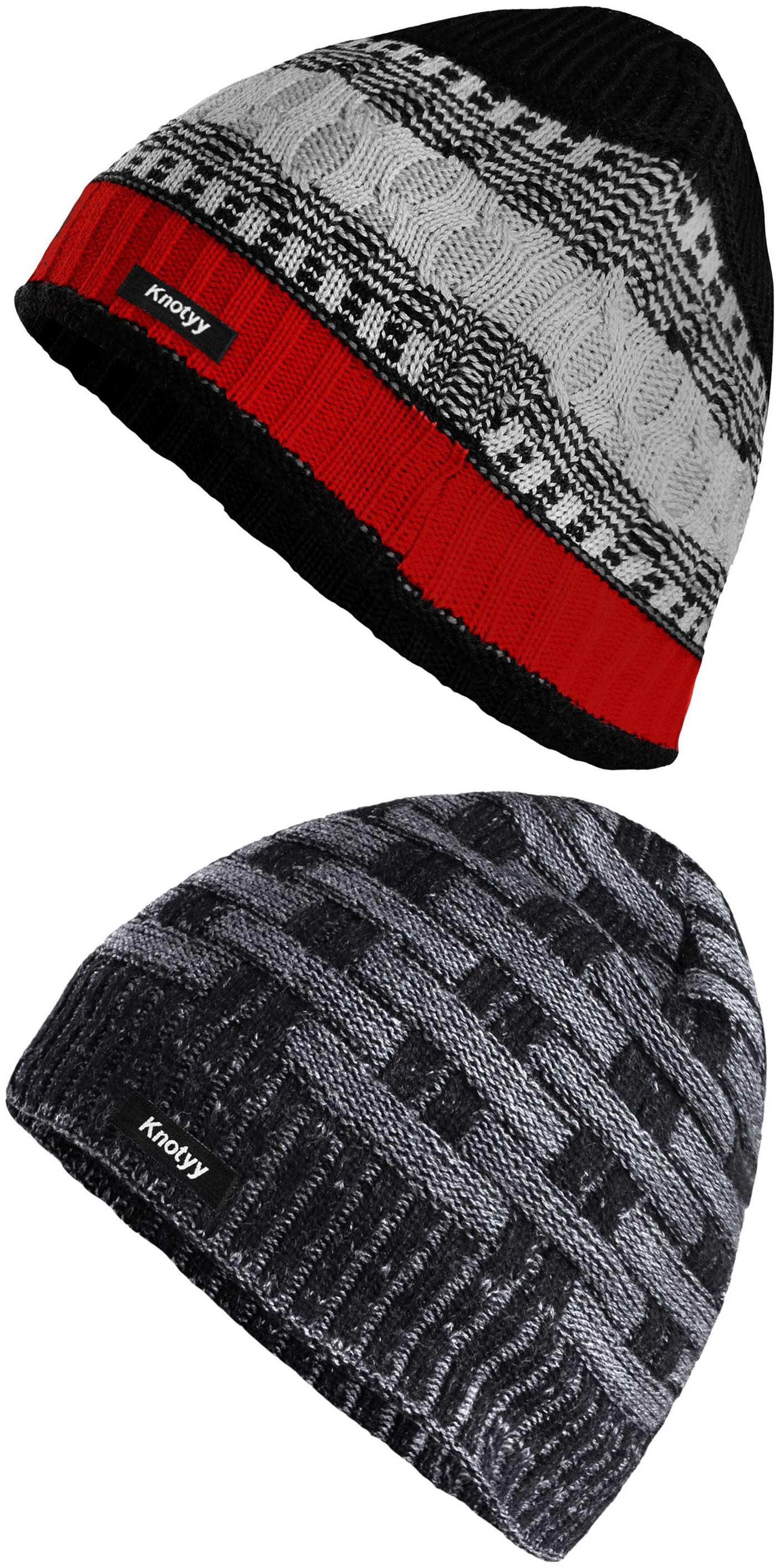 

Knotyy Woolen Beanie Cap Combo