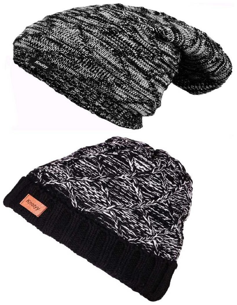 

KNOTYY Woolen Beanie Caps Combo