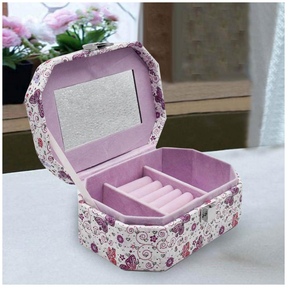 

Kookee Jewelry Organizer Box with Mirror