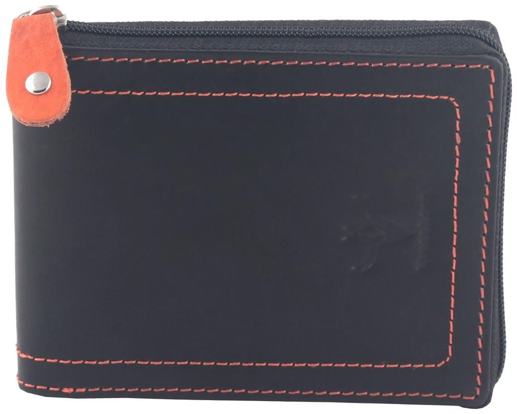 

Krosshorn Men Multi Leather Zip Around Wallet ( Pack of 1 )