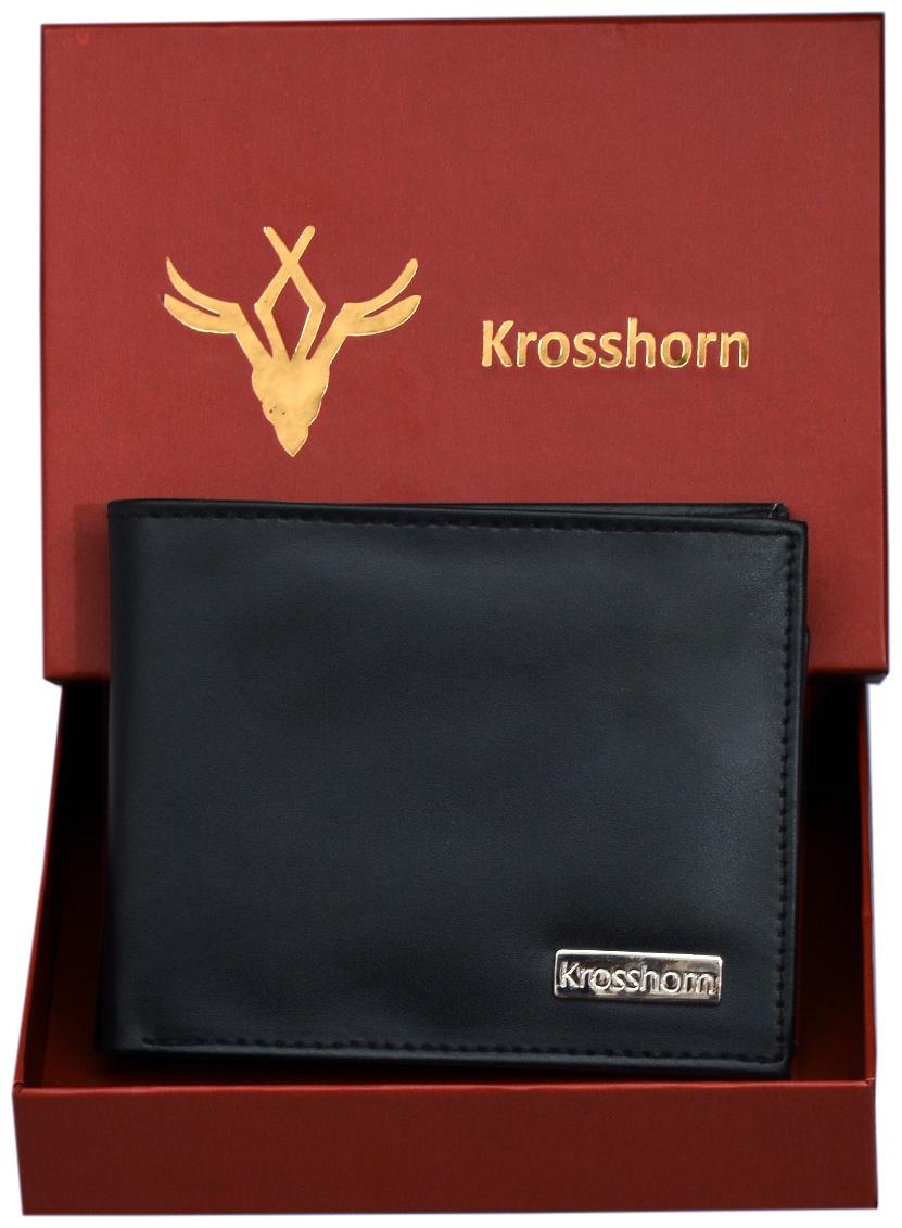 

Krosshorn Men Black Synthetic leather Bi-Fold Wallet ( Pack of 1 )