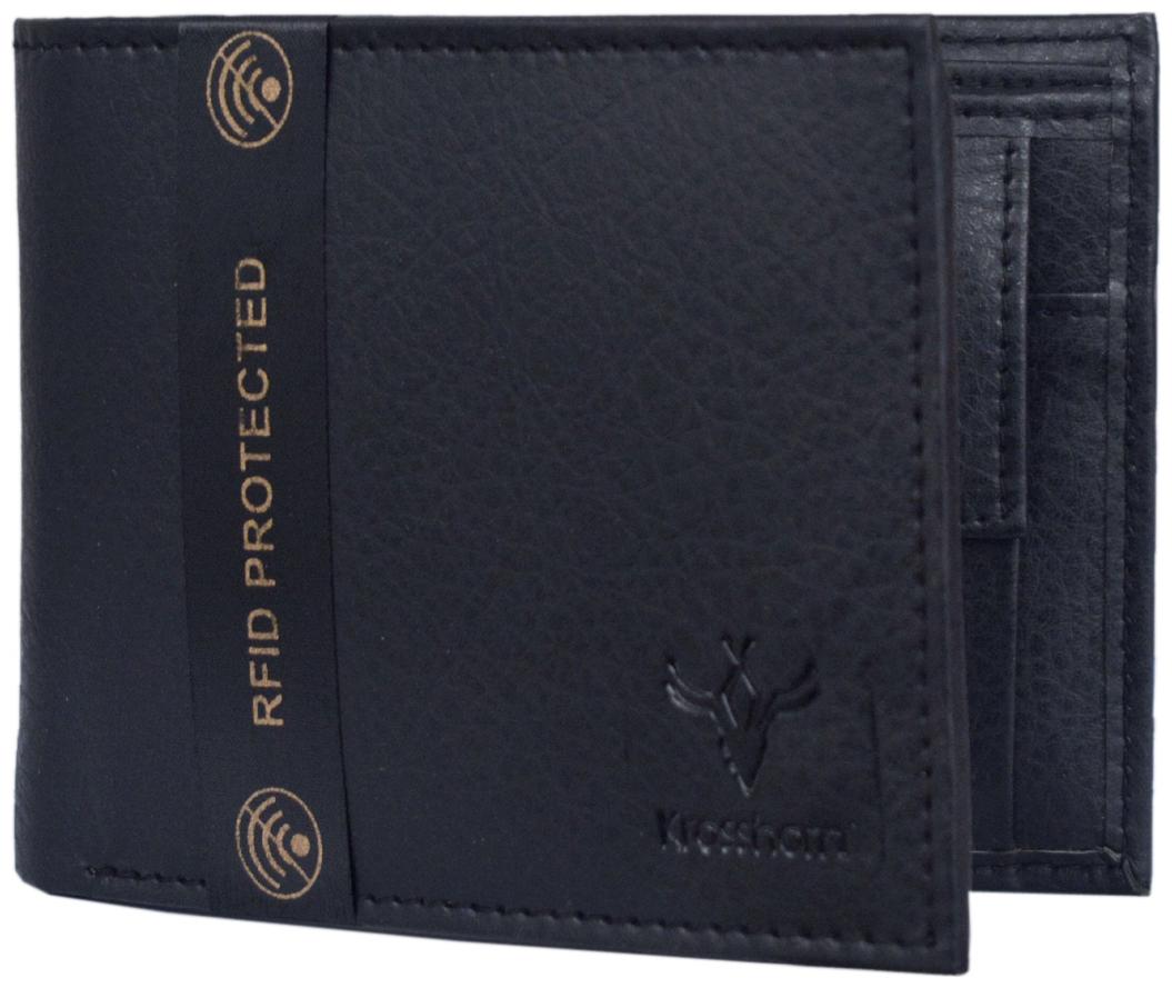 

Krosshorn Men Black Synthetic leather Bi-Fold Wallet ( Pack of 1 )