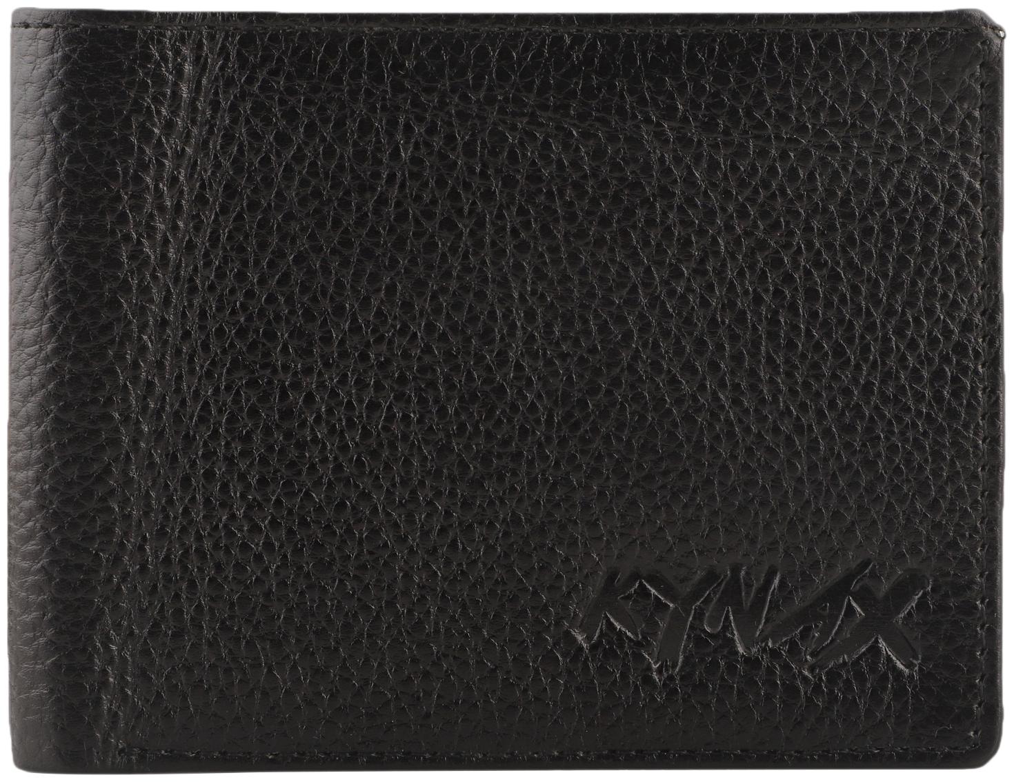 

KYNAX Men Black Leather Bi-Fold Wallet ( Pack of 1 )