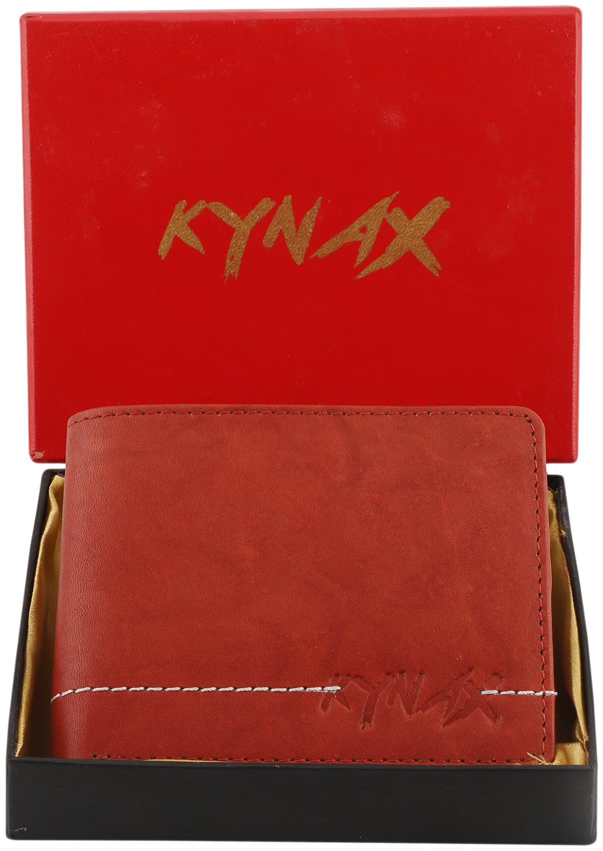

KYNAX Men Maroon Leather Bi-Fold Wallet ( Pack of 1 )