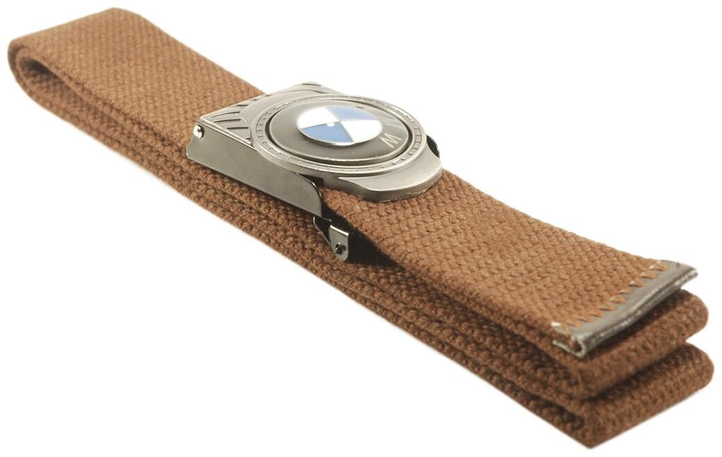 

L B Collections Derrydax Cotton Fabric Brown Color Autolock Belt - belt043
