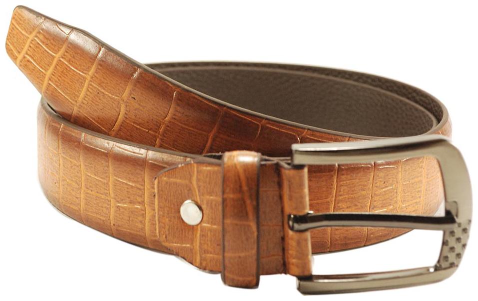 

L B Collections Derrydax Brand High Quality P U Leather Fancy Tan Belt - Pu-02